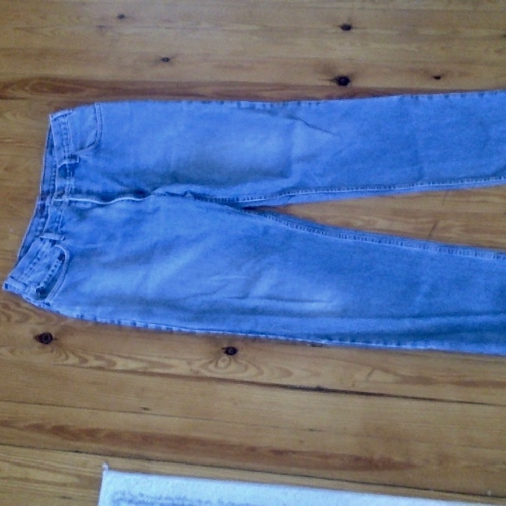 Eddie Bauer Mens Blue Jeans Size 38x34 Actual Size About 40x33